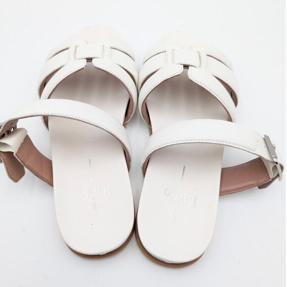 Linea Paolo Rosalie Strappy Slide Sandal Women's Eggshell Size US6.5M EU37 - Picture 11 of 13